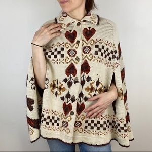 Vintage •Roaman's• Sweater Cape